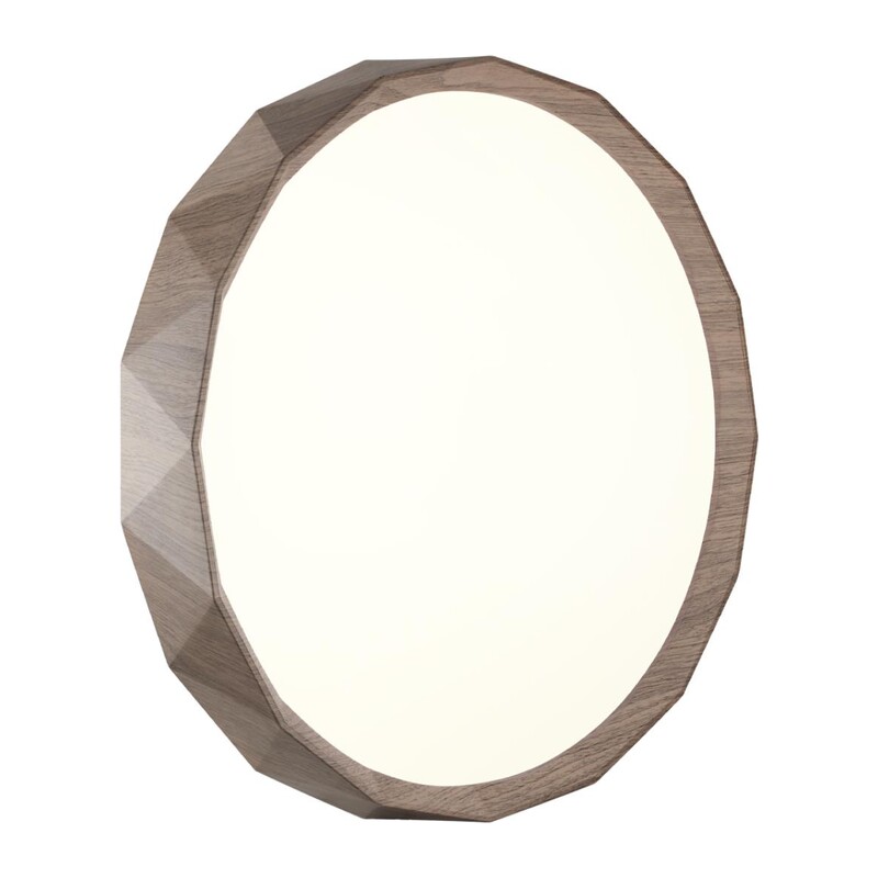 7637/AL BASICA SN 169 Светильник пластик/корич. под дер. LED 18Вт 4000K D295 IP43 ZIF WOOD 3