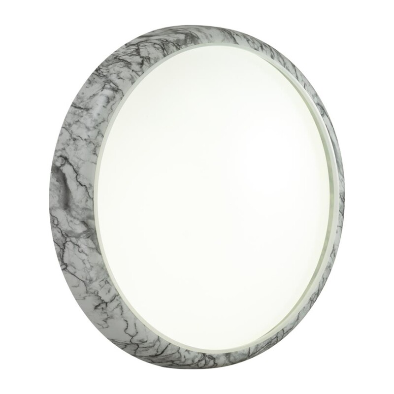 7638/DL COLOR SN 137 Светильник пластик/бел. мрамор LED 48Вт 4000K D410 IP43 MRAMO WHITE 3