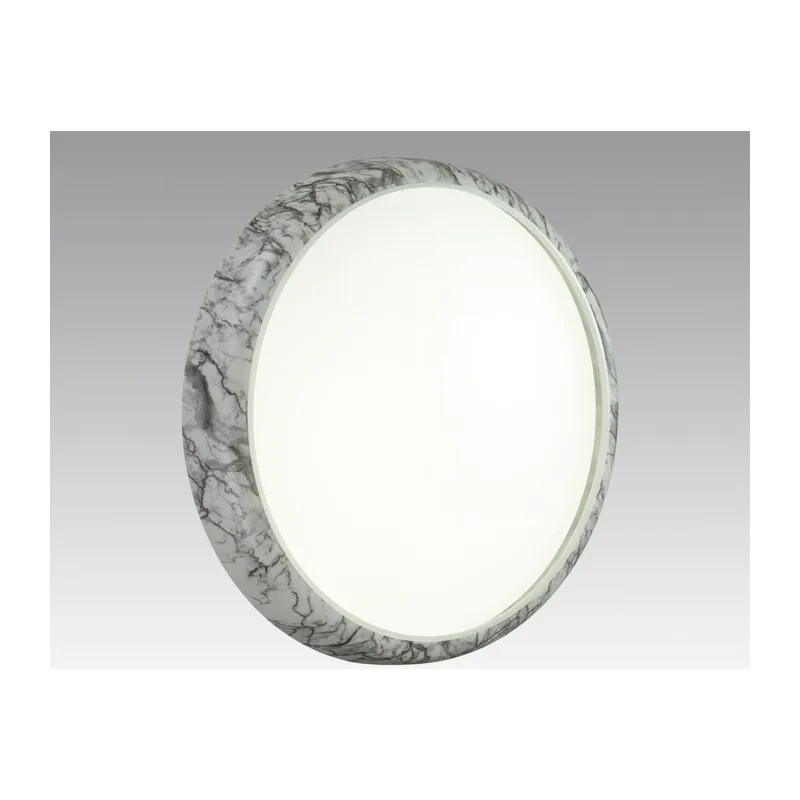 7638/DL COLOR SN 137 Светильник пластик/бел. мрамор LED 48Вт 4000K D410 IP43 MRAMO WHITE 2