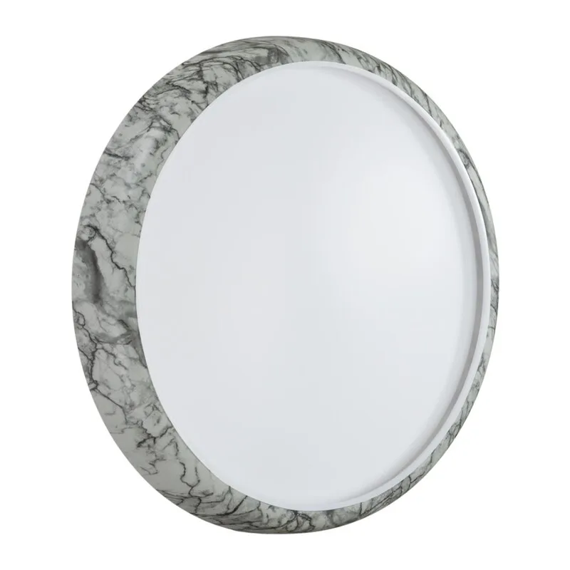 7638/DL COLOR SN 137 Светильник пластик/бел. мрамор LED 48Вт 4000K D410 IP43 MRAMO WHITE