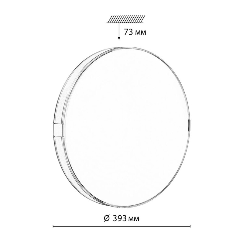 7677/DL COLOR SN 135 Светильник пластик/серо-гол./зол. LED 48Вт 4000K D393 IP43 OTIGA BLUE 2