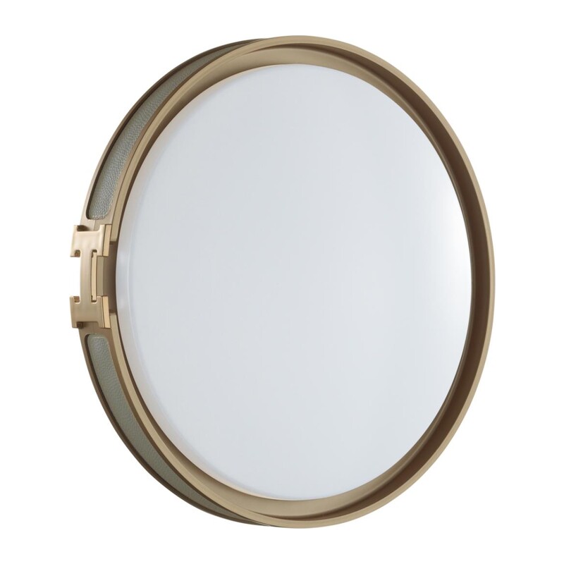 7654/DL COLOR SN 132 Светильник пластик/белый/серый/золотой LED 48Вт 4000К D405 IP43 FAVEMO GREY
