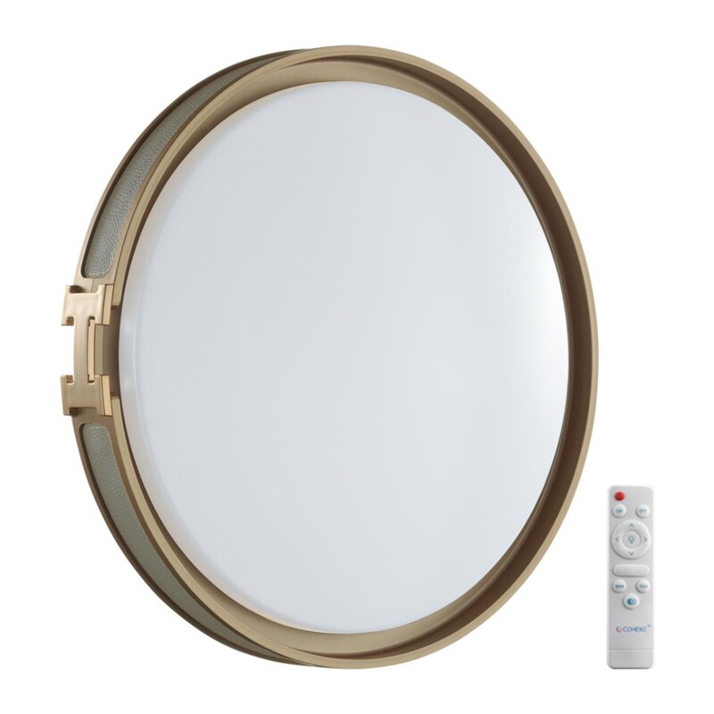 7654/EL COLOR SN 132 Светильник пластик/серый/золот LED 70Вт 3000-6000К D505 IP43 пульт ДУ FAVEMO GREY