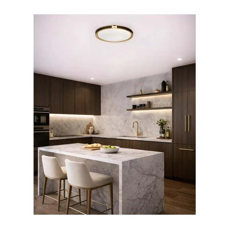 7667/DL COLOR SN 132 Светильник пластик/белый/черный/золотой LED 48Вт 4000К D405 IP43 FAVEMO BLACK 5