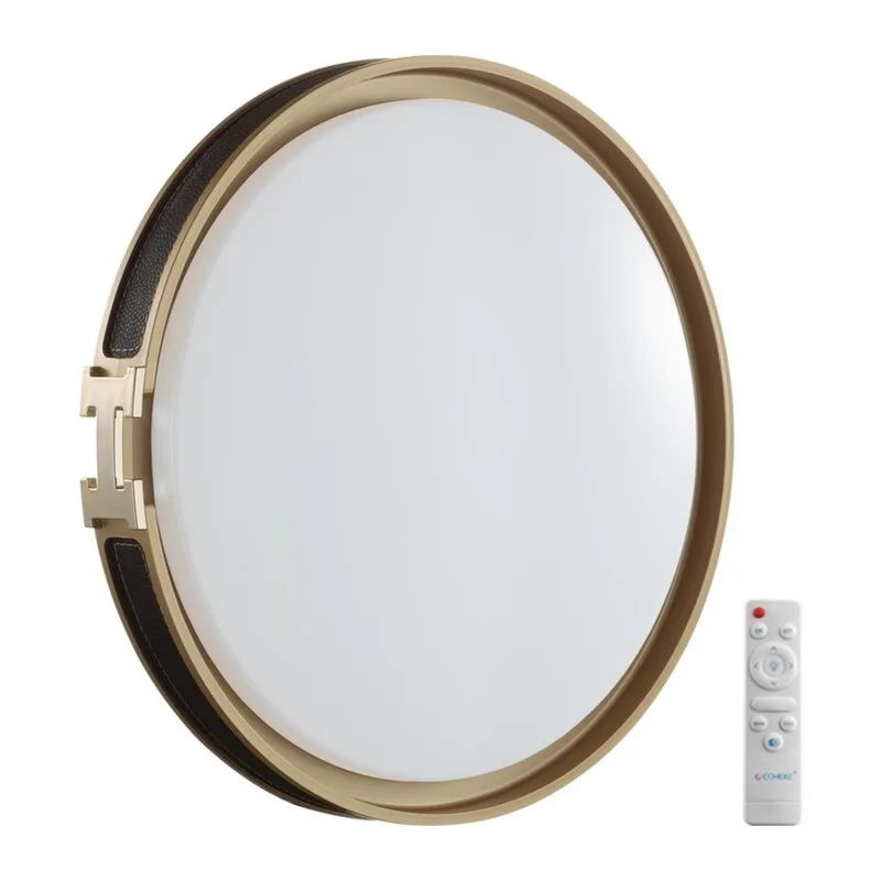 7667/EL COLOR SN 132 Светильник пластик/черн/золот LED 70Вт 3000-6000К D505 IP43 пульт ДУ FAVEMO BLACK