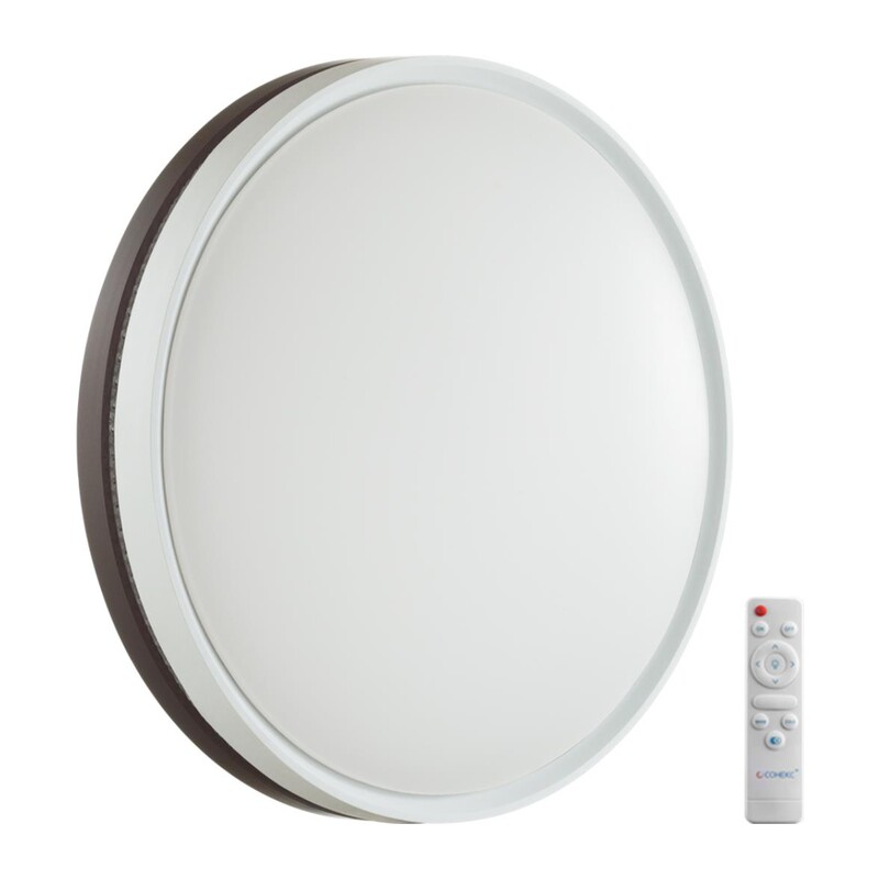 7668/EL COLOR SN 152 Светильник пластик/темно-кор. LED 70Вт 3000-6000К D500 IP43 пульт ДУ NOHAVA BROWN