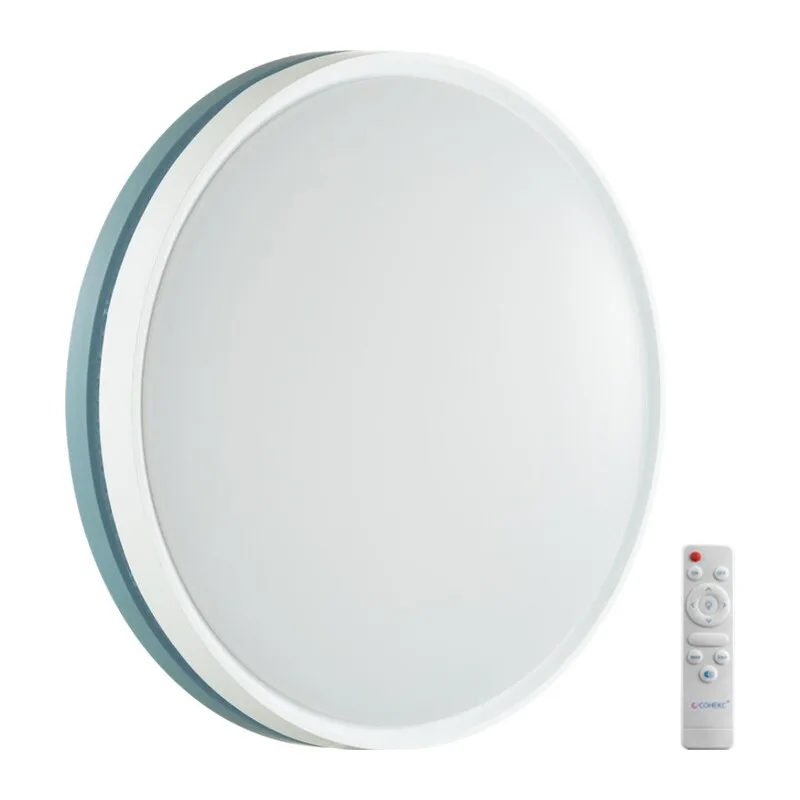 7669/EL COLOR SN 98 Светильник пластик/голубой LED 70Вт 3000-6000К D500 IP43 пульт ДУ NOHAVA BLUE