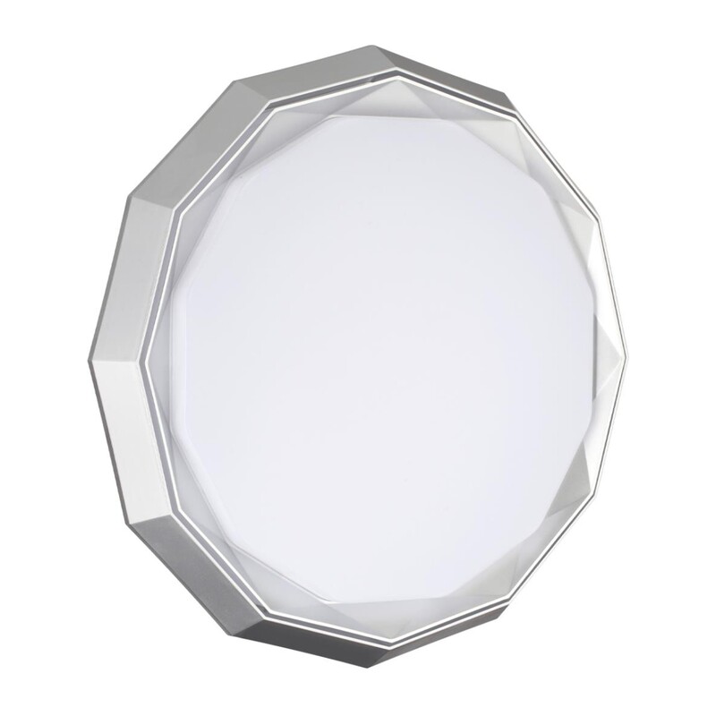 7671/DL COLOR SN 000 Светильник пластик/белый/хром LED 48Вт 3000-6000К D435 IP43 пульт ДУ VAXIN 3
