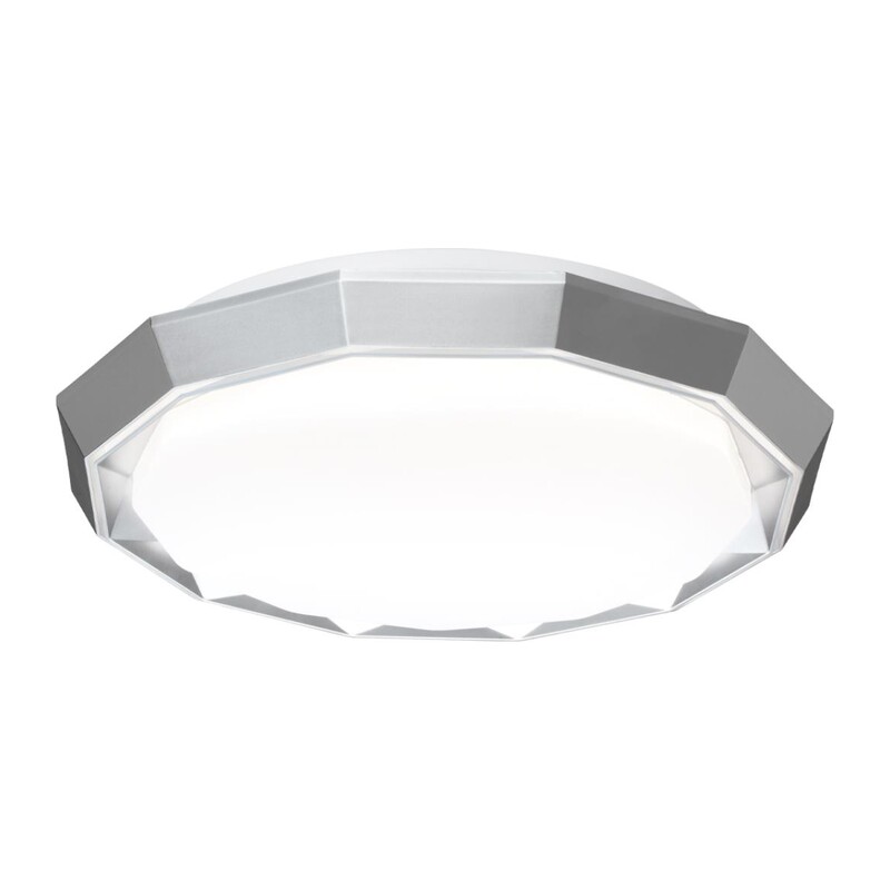 7671/DL COLOR SN 000 Светильник пластик/белый/хром LED 48Вт 3000-6000К D435 IP43 пульт ДУ VAXIN 6