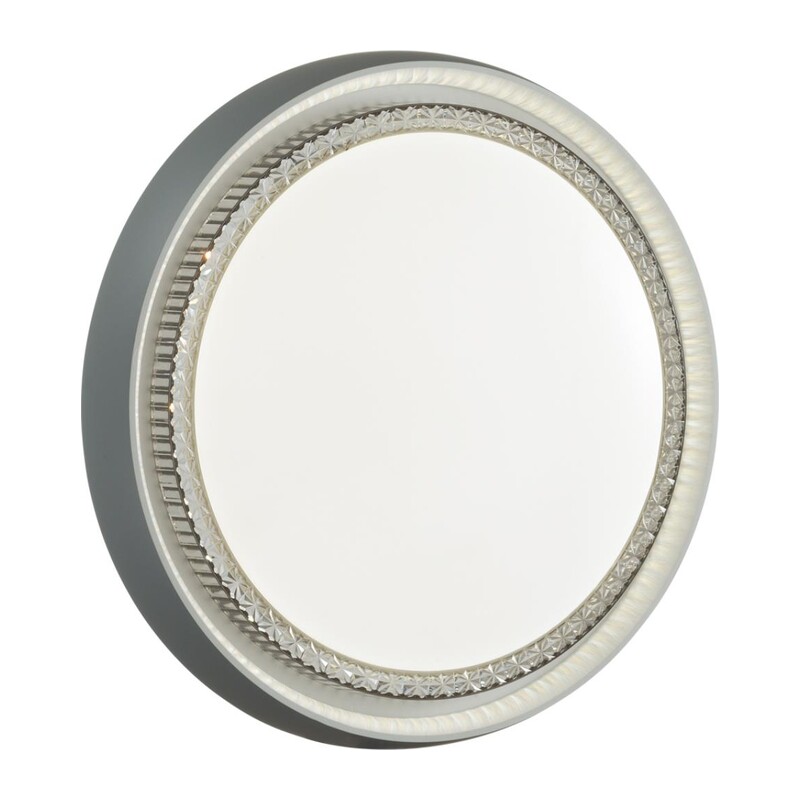 7644/DL PALE SN 000 Светильник пластик/белый/серый LED 48Вт 4000К D425 IP43 RAHIG 3