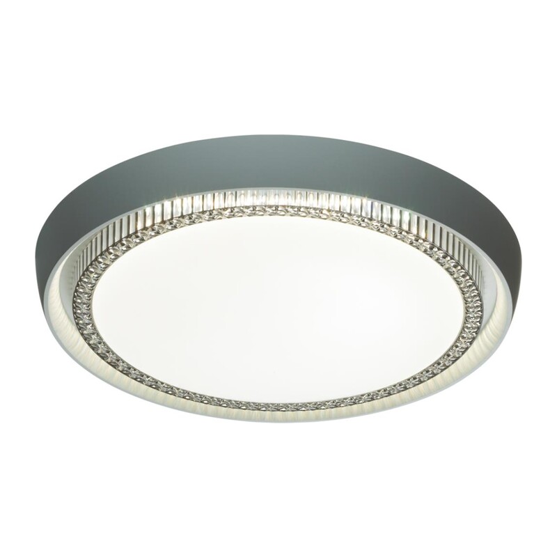 7644/DL PALE SN 000 Светильник пластик/белый/серый LED 48Вт 4000К D425 IP43 RAHIG 5