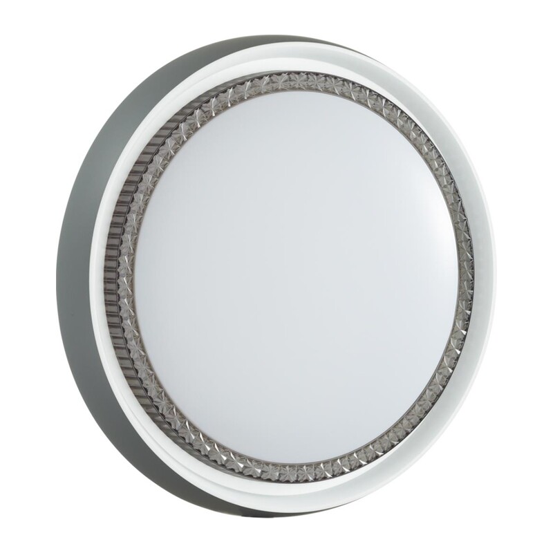 7644/DL PALE SN 000 Светильник пластик/белый/серый LED 48Вт 4000К D425 IP43 RAHIG