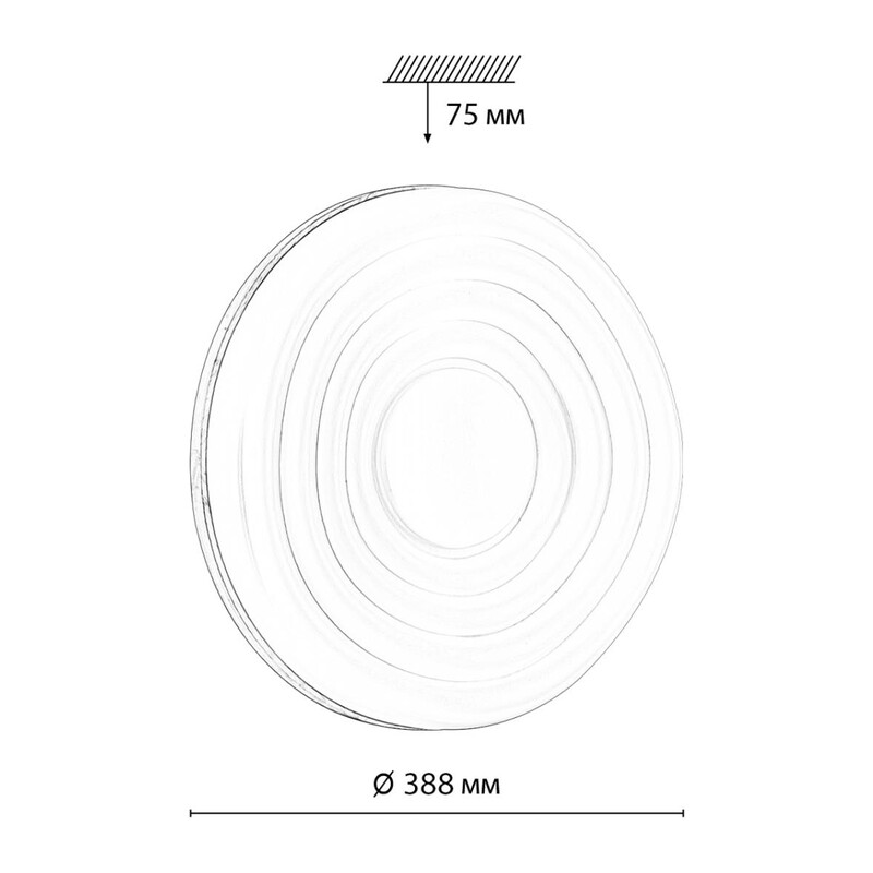 7674/DL PALE SN 000 белый/натуральное дерево LED 48Вт 3000-6000К D388 IP43 пульт ДУ FASS WOOD 2