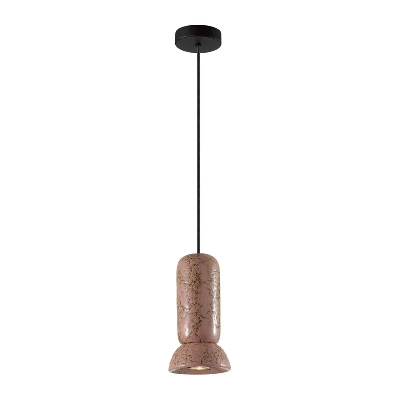 5054/1C PENDANT ODL24 379 черный/розовый/коричн./металл/керамика Подвес GU10 LED 4W KERAMA