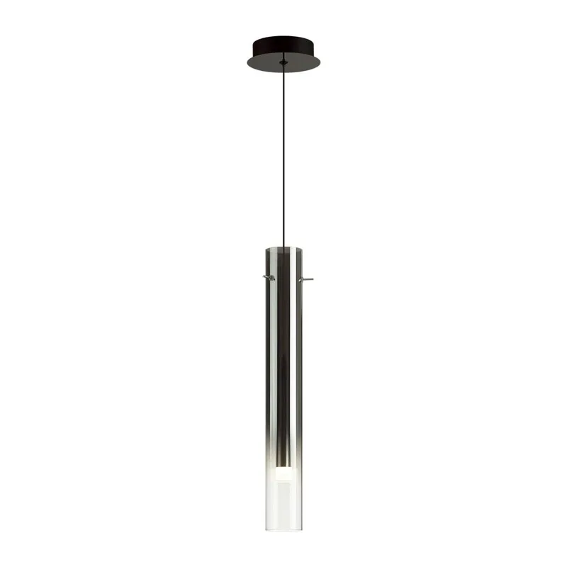 5061/5L PENDANT ODL24 383 черный/темн.хром/металл/стекло Подвес LED 4W 3000K SHINY
