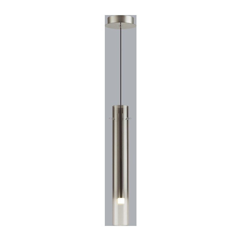 5061/5LA PENDANT ODL24 383 серебристый/дымчатый/металл/стекло Подвес LED 4W 3000K SHINY 3