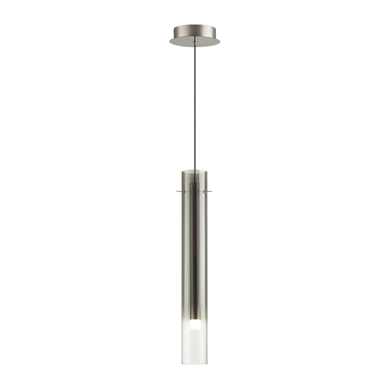 5061/5LA PENDANT ODL24 383 серебристый/дымчатый/металл/стекло Подвес LED 4W 3000K SHINY