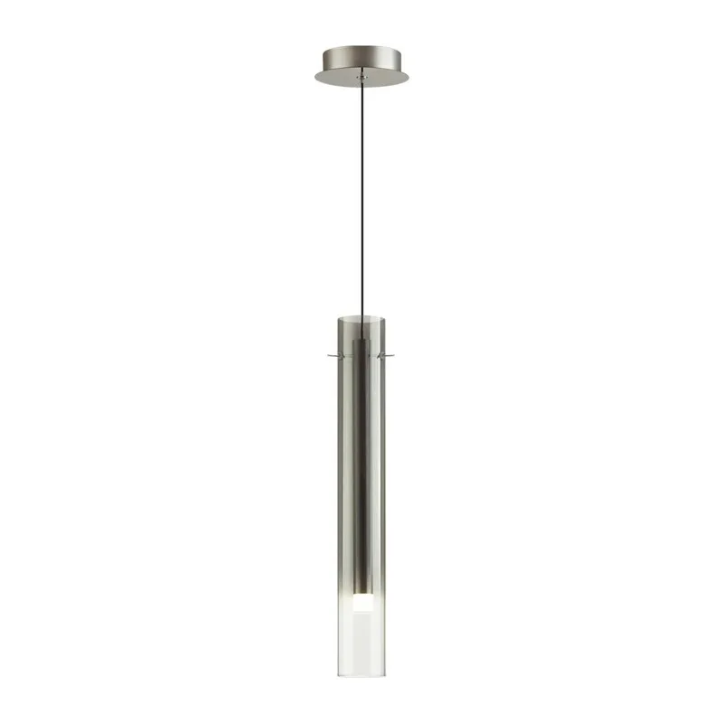 5061/5LA PENDANT ODL24 383 серебристый/дымчатый/металл/стекло Подвес LED 4W 3000K SHINY