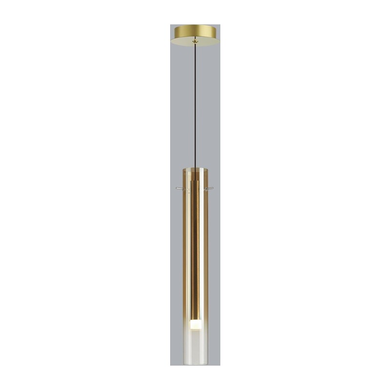 5061/5LB PENDANT ODL24 383 золотой/янтарный/металл/стекло Подвес LED 4W 3000K SHINY 3