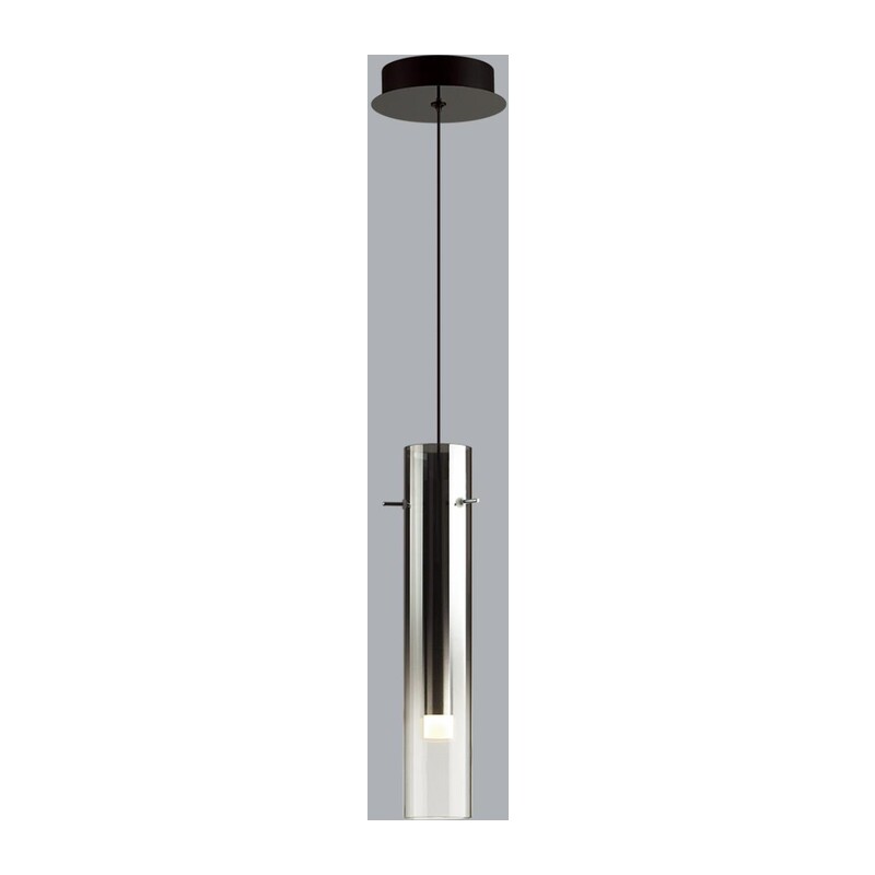 5062/5L PENDANT ODL24 383 черный/темн.хром/металл/стекло Подвес LED 5W 3000K SHINY 3