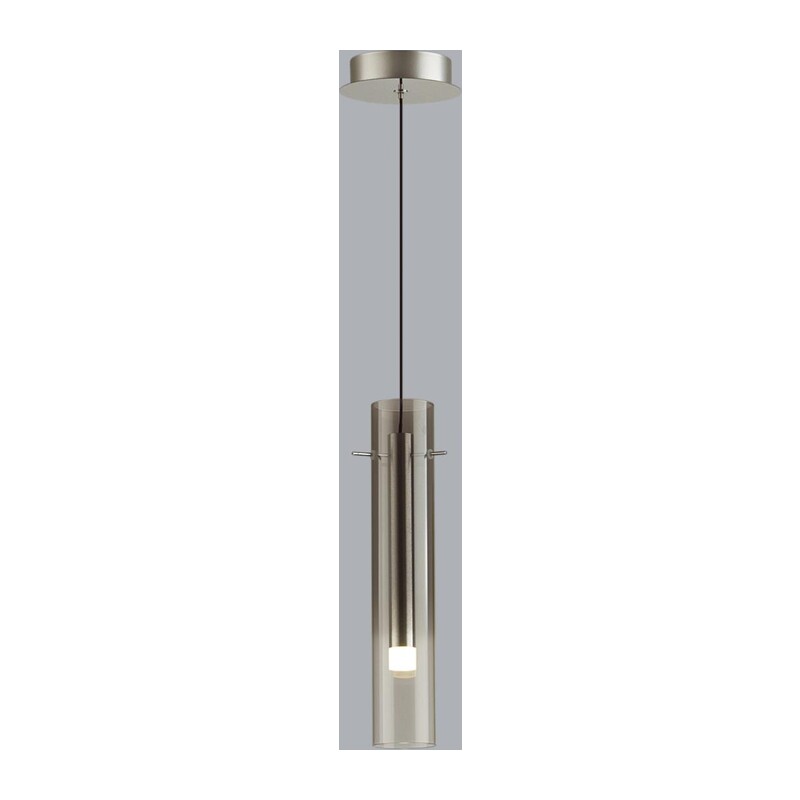 5062/5LA PENDANT ODL24 383 серебристый/дымчатый/металл/стекло Подвес LED 5W 3000K SHINY 3