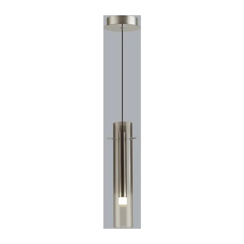 5062/5LA PENDANT ODL24 383 серебристый/дымчатый/металл/стекло Подвес LED 5W 3000K SHINY 2