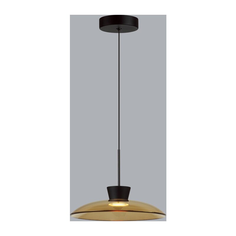 5055/9LA L-VISION ODL24 387 черный/янтарный/металл/стекло Подвес LED 9W 3000К SAUCER 4