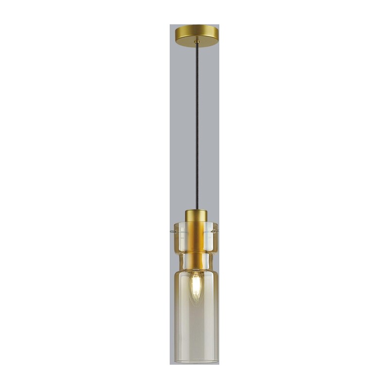 5057/1A PENDANT ODL24 385 золотой/янтарный/металл/стекло Подвес E27 1*40W SCROW 3
