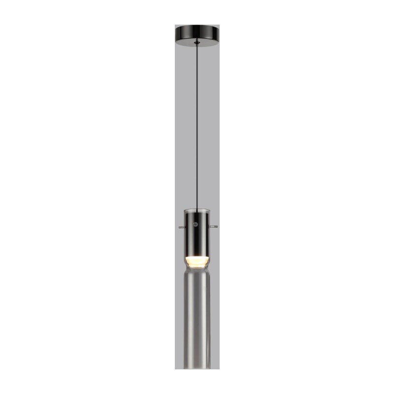 5058/5L PENDANT ODL24 385 черный/дымчатый/металл/стекло Подвес LED 5W 3000K SCROW 3