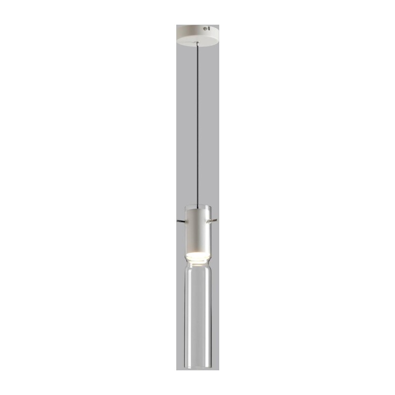 5058/5LB PENDANT ODL24 385 белый/прозрачный/металл/стекло Подвес LED 5W 3000K SCROW 3