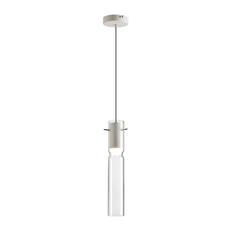 5058/5LB PENDANT ODL24 385 белый/прозрачный/металл/стекло Подвес LED 5W 3000K SCROW