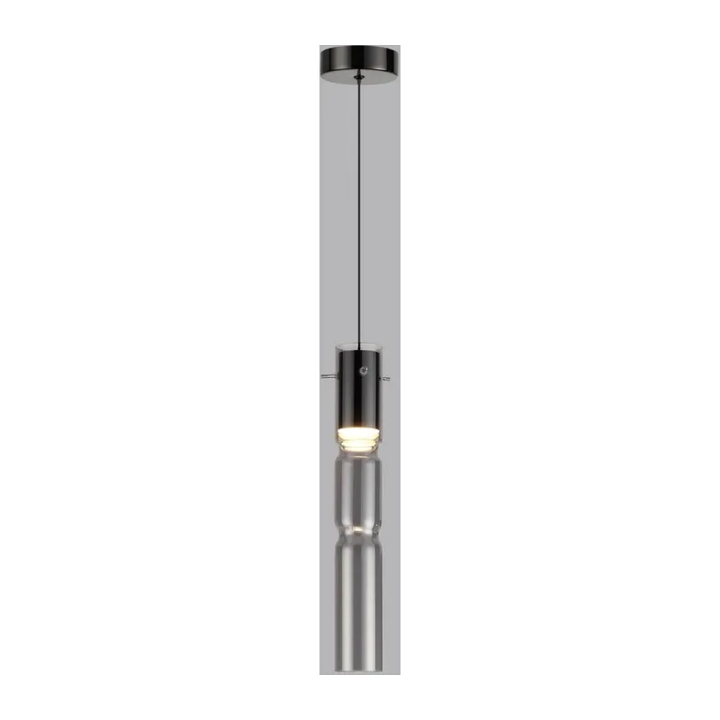 5059/5L PENDANT ODL24 385 черный/дымчатый/металл/стекло Подвес LED 5W 3000K SCROW 2
