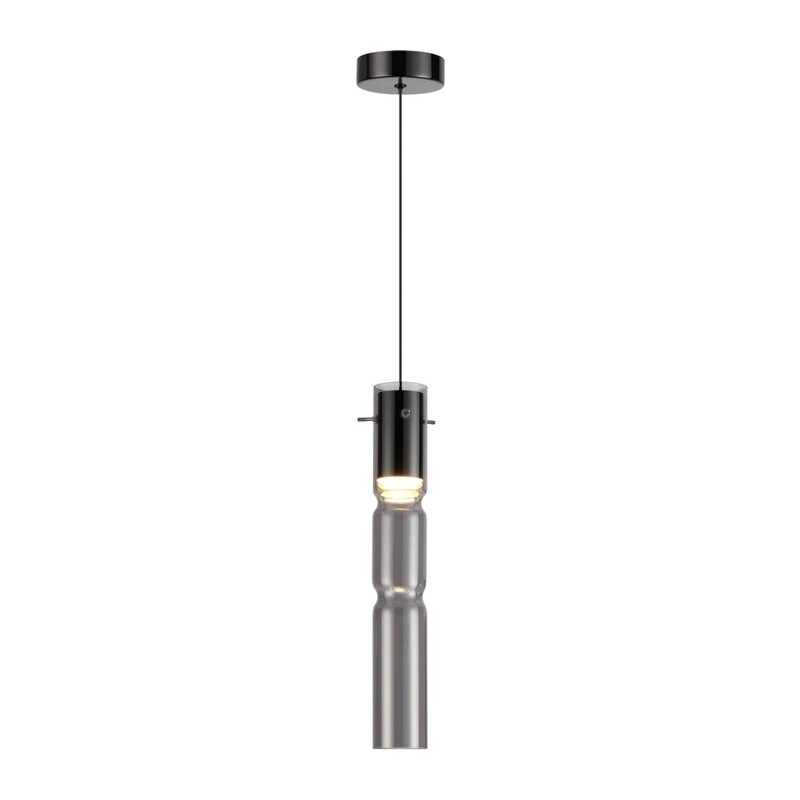 5059/5L PENDANT ODL24 385 черный/дымчатый/металл/стекло Подвес LED 5W 3000K SCROW