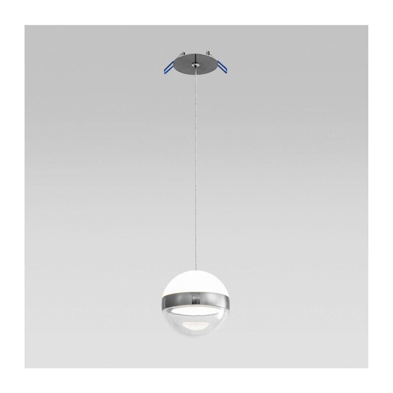 5037/9L L-VISION ODL24 355 никель/прозрачн/молочный/металл/акрил Подвес LED 9W 4000K 480лм RONI 2