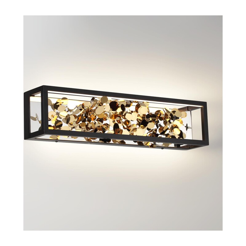 5065/17WL L-VISION ODL24 523 черный/золото/металл/металл Настенный светильник LED 1*17W 3000K BILD