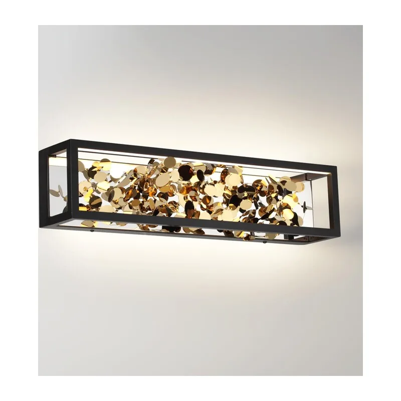 5065/17WL L-VISION ODL24 523 черный/золото/металл/металл Настенный светильник LED 1*17W 3000K BILD