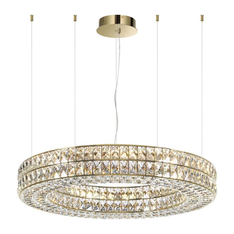 4926/85L L-VISION ODL24 581 золото/металл/хрусталь Люстра LED 85W 4000K 5074Лм PANTA