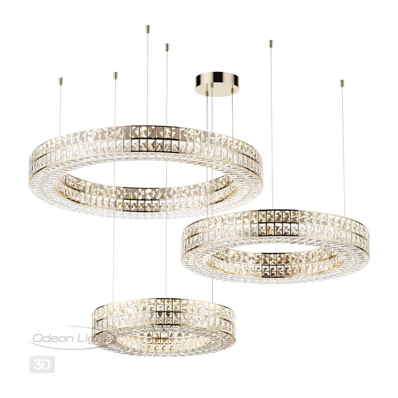 4926/98L L-VISION ODL24 581 золото/металл/хрусталь Люстра LED 98W 4000K 5850Лм PANTA 3