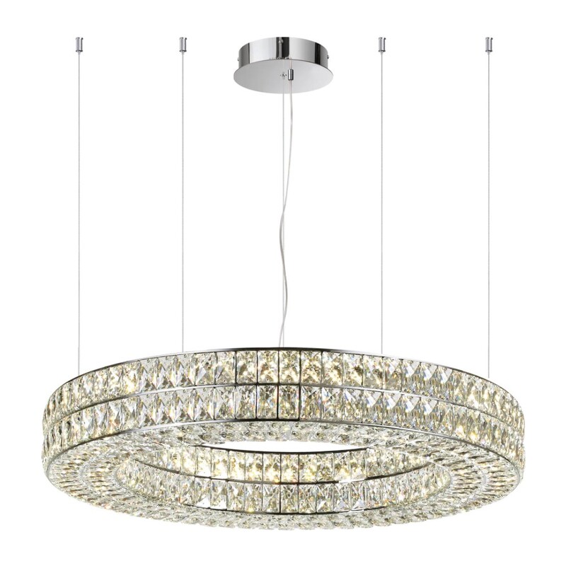 4927/52L L-VISION ODL24 583 хром/металл/хрусталь Люстра LED 52W 4000K 2971Лм PANTA 2