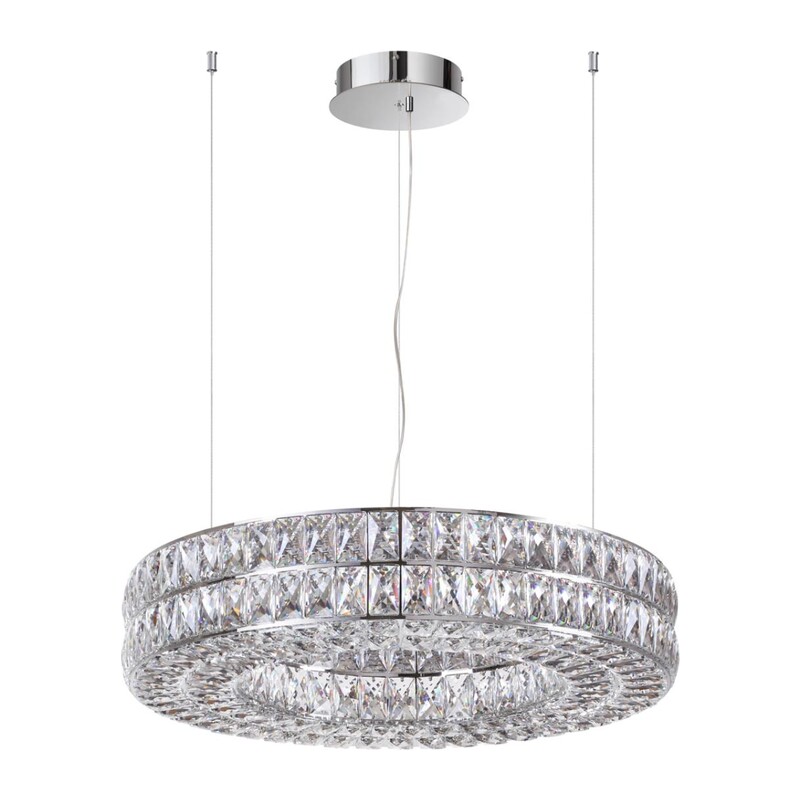 4927/52L L-VISION ODL24 583 хром/металл/хрусталь Люстра LED 52W 4000K 2971Лм PANTA 6