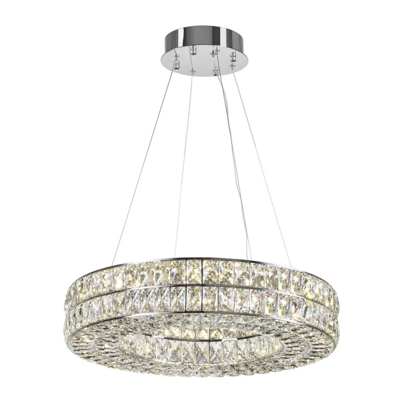 4927/52L L-VISION ODL24 583 хром/металл/хрусталь Люстра LED 52W 4000K 2971Лм PANTA