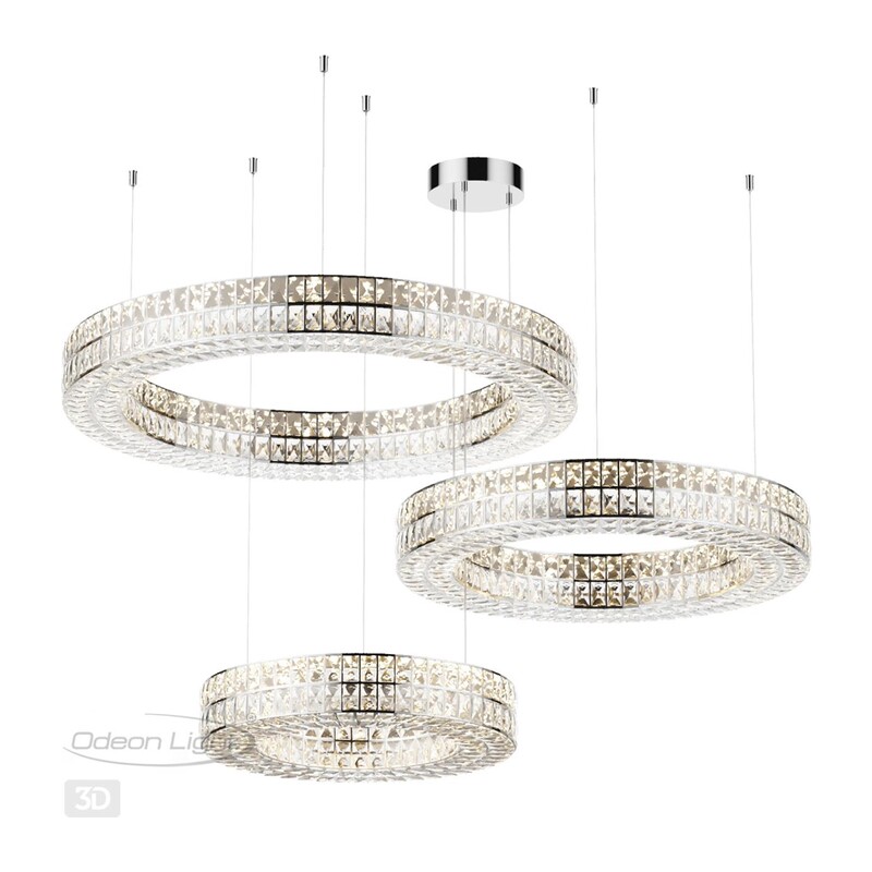4927/85L L-VISION ODL24 583 хром/металл/хрусталь Люстра LED 85W 4000K 5074Лм PANTA 2