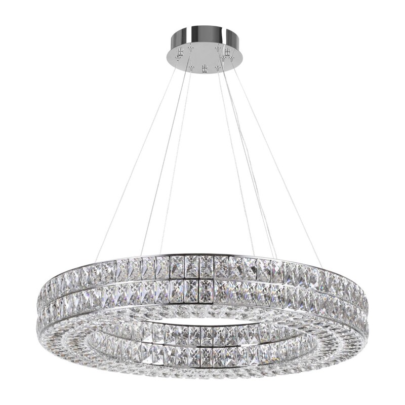 4927/85L L-VISION ODL24 583 хром/металл/хрусталь Люстра LED 85W 4000K 5074Лм PANTA 5