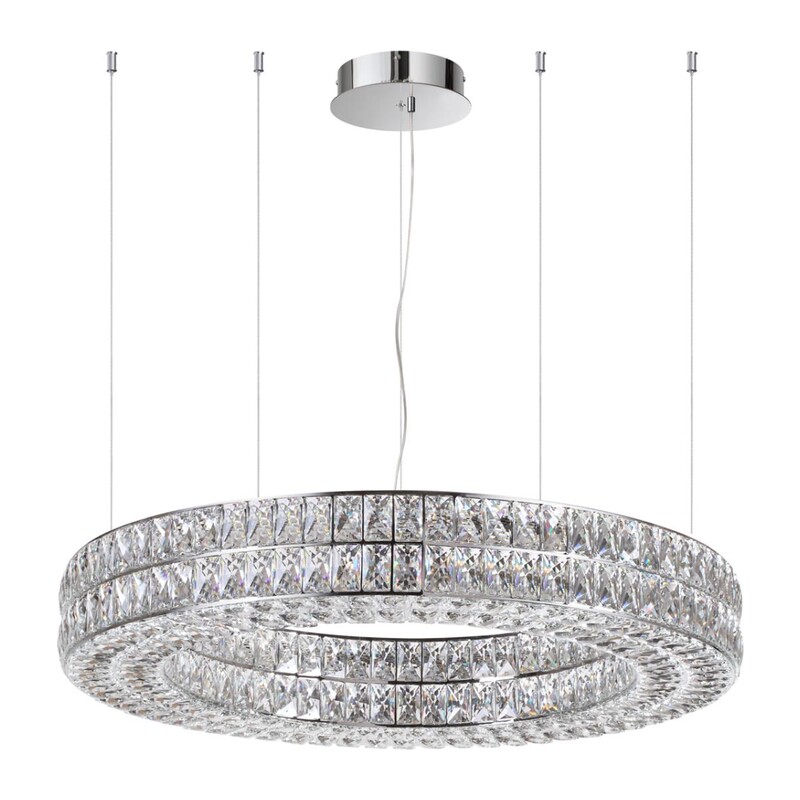 4927/98L L-VISION ODL24 583 хром/металл/хрусталь Люстра LED 98W 4000K 5850Лм PANTA 5