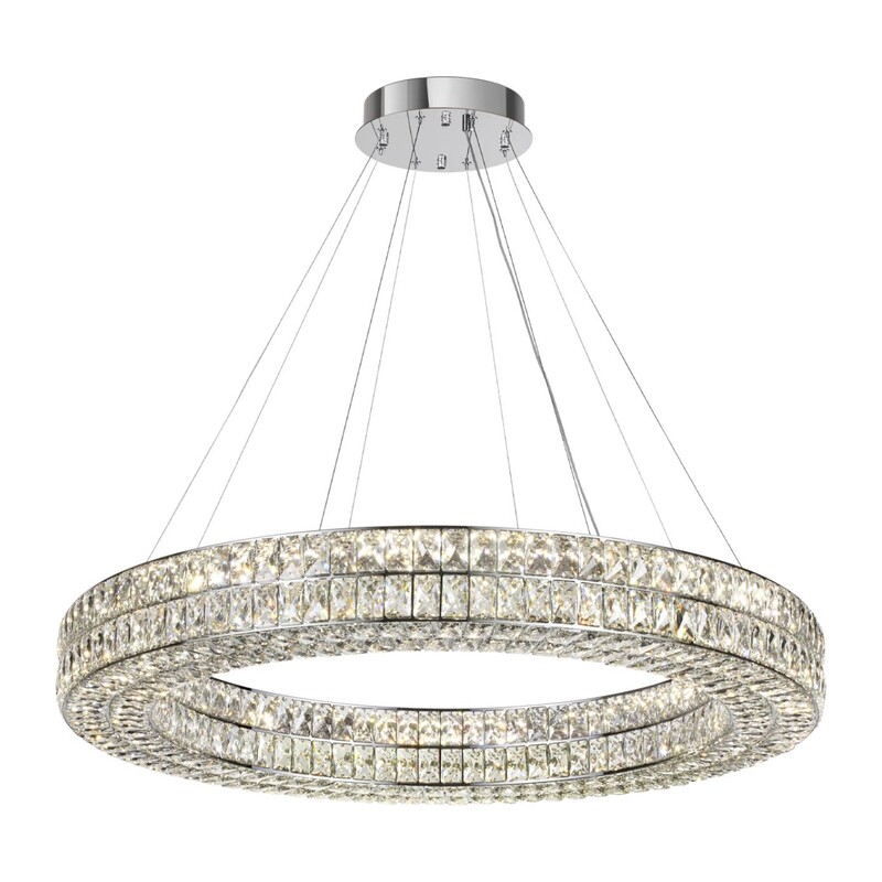 4927/98L L-VISION ODL24 583 хром/металл/хрусталь Люстра LED 98W 4000K 5850Лм PANTA