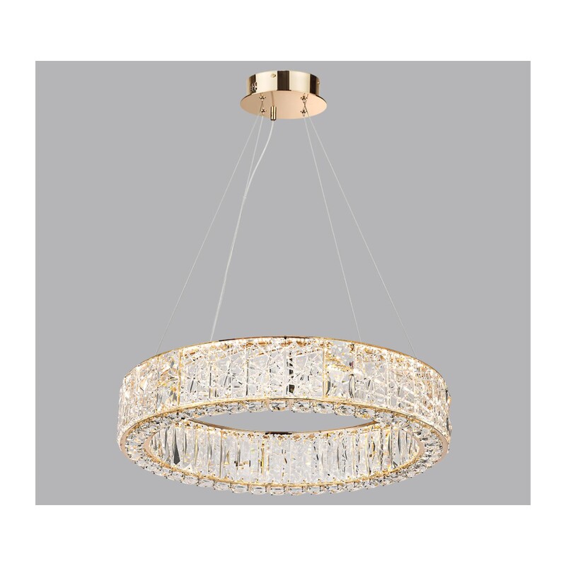 5071/70L HALL ODL24 595 золото/прозрачный/металл/хрусталь/стекло Люстра LED 52W 3700K VERSION 3