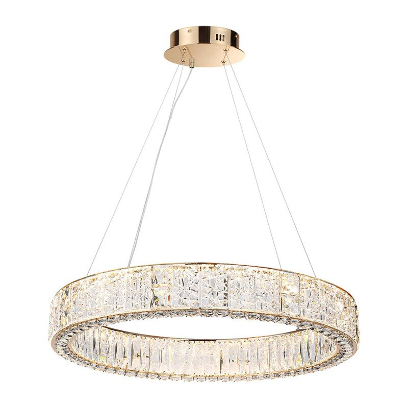 5071/100L HALL ODL24 595 золото/прозрачный/металл/хрусталь/стекло Люстра LED 80W 3700K VERSION 2