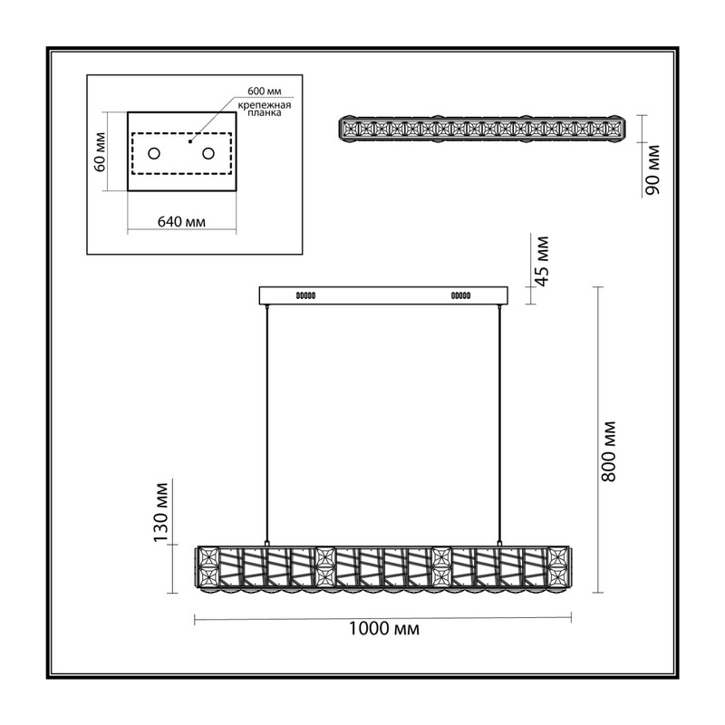 5071/40L HALL ODL24 595 золото/прозрачный/металл/хрусталь/стекло Люстра LED 40W 3700K VERSION 2
