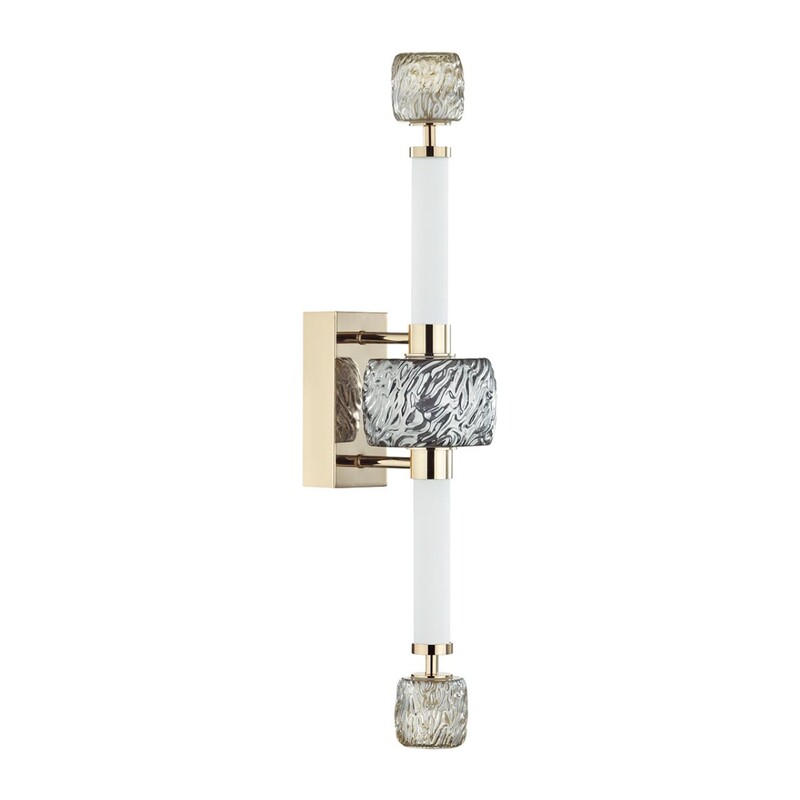 5426/28WL L-VISION ODL_EX24 000 золотой/белый/дымчатый/коньячный/металл/стекло/акрил Бра LED 28W 3000K KLIFF 5