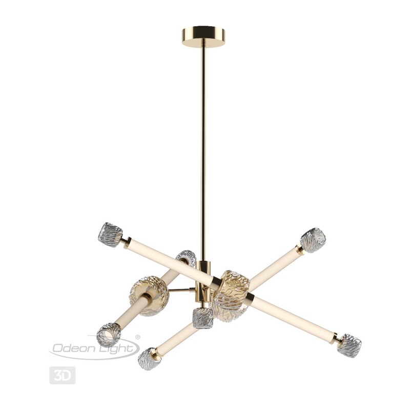 5426/54CL L-VISION ODL_EX24 000 золотой/белый/дымчатый/коньячный/металл/стекло/акрил Люстра LED 54W 3000K KLIFF 2